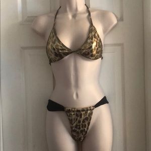 Gold Metallic swim suit